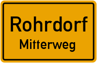 Straßen in Rohrdorf Mitterweg