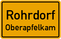 Straßen in Rohrdorf Oberapfelkam
