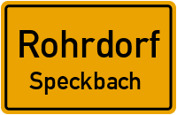 Straßen in Rohrdorf Speckbach
