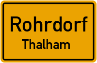 Straßen in Rohrdorf Thalham