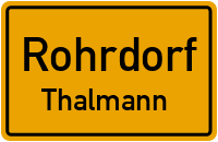 Straßen in Rohrdorf Thalmann