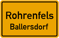 Kapellenstraße in RohrenfelsBallersdorf