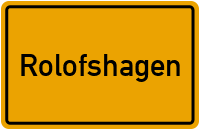 Ortsschild Rolofshagen