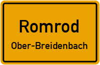 Straßen in Romrod Ober-Breidenbach