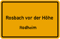 Katharinengasse in 61191 Rosbach vor der Höhe (Rodheim)