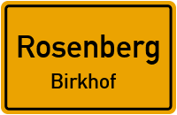 Straßenverzeichnis Rosenberg Birkhof