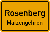 Straßenverzeichnis Rosenberg Matzengehren