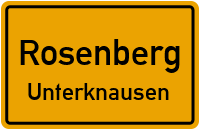Straßenverzeichnis Rosenberg Unterknausen