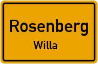Straßenverzeichnis Rosenberg Willa