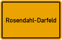 Ortsschild Rosendahl-Darfeld