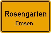 Emsener Dorfstraße in RosengartenEmsen