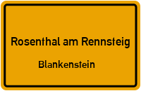 Harraer Straße in Rosenthal am RennsteigBlankenstein