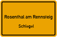 Kolonnenweg in Rosenthal am RennsteigSchlegel