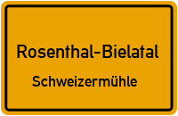 Korbfeilenweg in Rosenthal-BielatalSchweizermühle