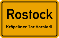 Vögenteichplatz in RostockKröpeliner Tor Vorstadt
