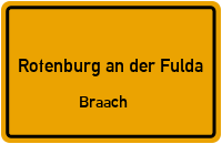 Baumbacher Straße in 36199 Rotenburg an der Fulda (Braach)