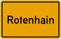 Ortsschild von Gemeinde Rotenhain in Rheinland-Pfalz