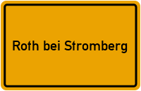 City Sign Roth bei Stromberg