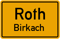 Straßenverzeichnis Roth Birkach