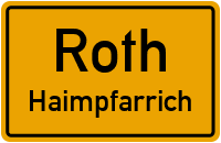 Straßenverzeichnis Roth Haimpfarrich