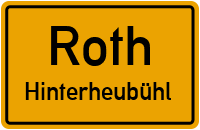 Straßenverzeichnis Roth Hinterheubühl