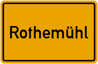 Dorfstraße in Rothemühl
