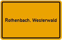City Sign Rothenbach, Westerwald
