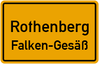 Straßen in Rothenberg Falken-Gesäß