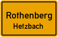 Straßen in Rothenberg Hetzbach