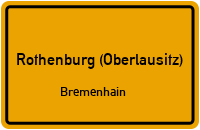 Neusorger Straße in Rothenburg (Oberlausitz)Bremenhain