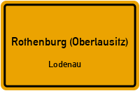 Kirchweg in Rothenburg (Oberlausitz)Lodenau