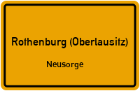 Dorfstraße in Rothenburg (Oberlausitz)Neusorge