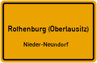 Straßen in Rothenburg (Oberlausitz) Nieder-Neundorf