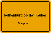 Straßenverzeichnis Rothenburg ob der Tauber Burgstall