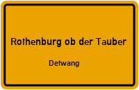 Reutsächser Steige in Rothenburg ob der TauberDetwang