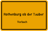 Vorbach in Rothenburg ob der TauberVorbach