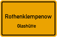 Hüttenweg in RothenklempenowGlashütte
