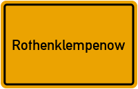 City Sign Rothenklempenow