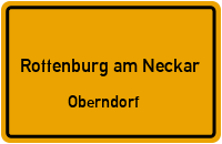 Pfaffenbergstraße in 72108 Rottenburg am Neckar (Oberndorf)