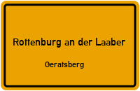 Geratsberg in 84056 Rottenburg an der Laaber (Geratsberg)