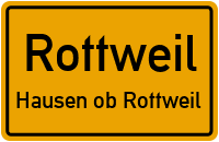 Straßen in Rottweil Hausen ob Rottweil