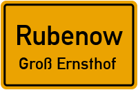 Betonstraße in RubenowGroß Ernsthof