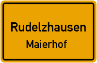 Straßenverzeichnis Rudelzhausen Maierhof