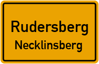 Enge Gasse in RudersbergNecklinsberg