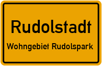 Gustav-Lilienthal-Straße in RudolstadtWohngebiet Rudolspark