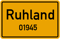 Straßen in 01945 Ruhland