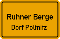 Meierstorfer Straße in Ruhner BergeDorf Poltnitz