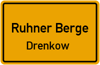 Friedhofsweg in Ruhner BergeDrenkow