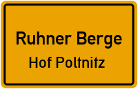 Poitendorfer Damm in Ruhner BergeHof Poltnitz
