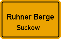 Alte Bahnhofstraße in Ruhner BergeSuckow